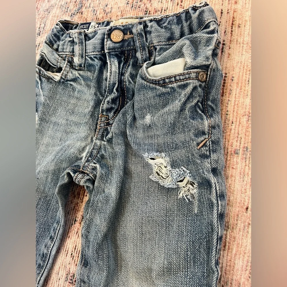 Place Kids Distressed Blue Jeans
